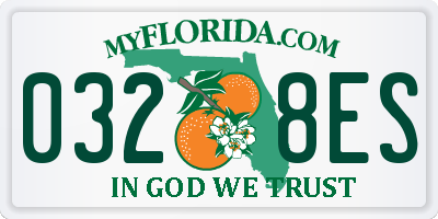 FL license plate 0328ES