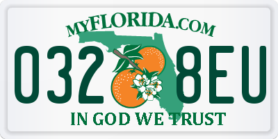 FL license plate 0328EU