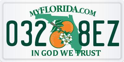 FL license plate 0328EZ