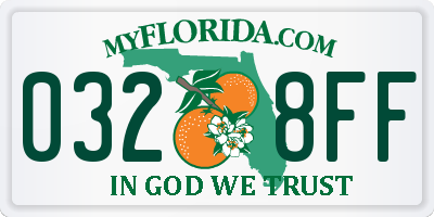 FL license plate 0328FF