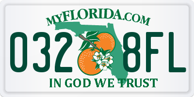 FL license plate 0328FL