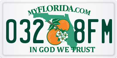 FL license plate 0328FM