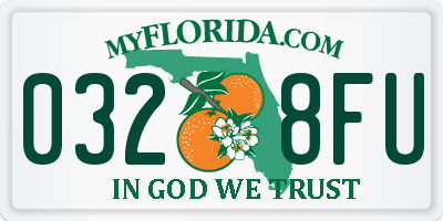 FL license plate 0328FU