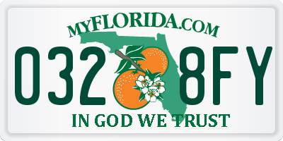 FL license plate 0328FY