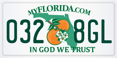 FL license plate 0328GL