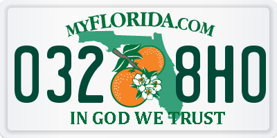 FL license plate 0328HO