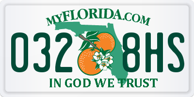 FL license plate 0328HS