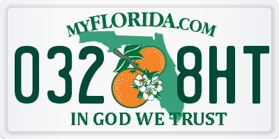 FL license plate 0328HT