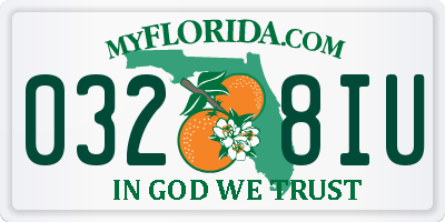 FL license plate 0328IU