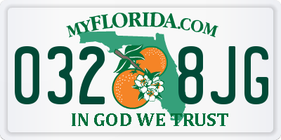 FL license plate 0328JG