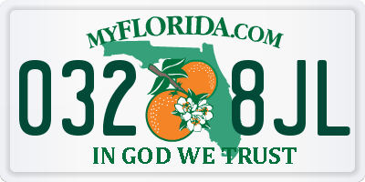 FL license plate 0328JL