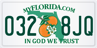 FL license plate 0328JQ