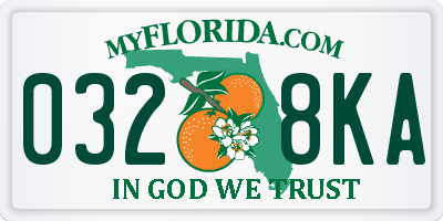 FL license plate 0328KA