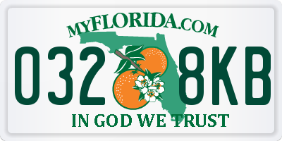 FL license plate 0328KB