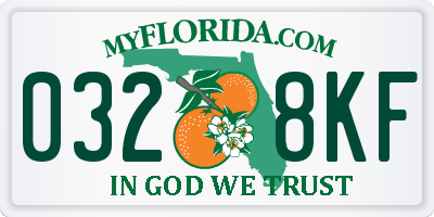 FL license plate 0328KF