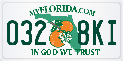 FL license plate 0328KI