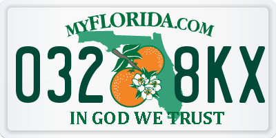 FL license plate 0328KX