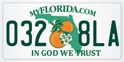 FL license plate 0328LA
