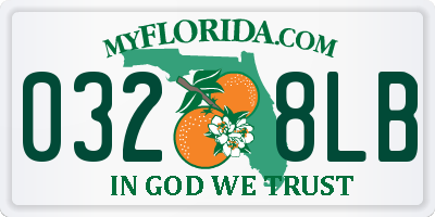 FL license plate 0328LB