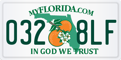 FL license plate 0328LF