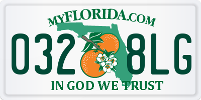 FL license plate 0328LG