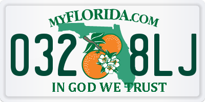 FL license plate 0328LJ