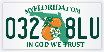 FL license plate 0328LU
