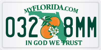 FL license plate 0328MM