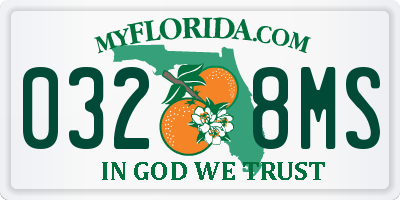 FL license plate 0328MS