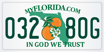 FL license plate 0328OG