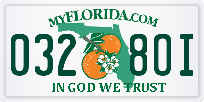 FL license plate 0328OI