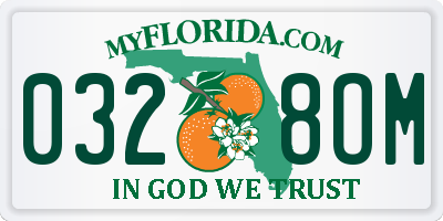 FL license plate 0328OM