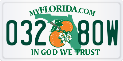 FL license plate 0328OW