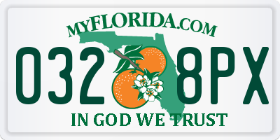 FL license plate 0328PX