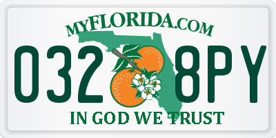 FL license plate 0328PY