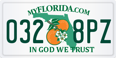 FL license plate 0328PZ