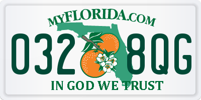 FL license plate 0328QG