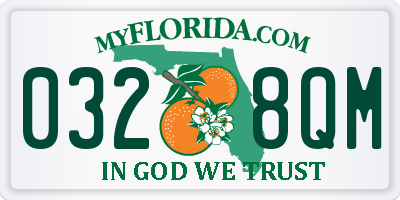 FL license plate 0328QM