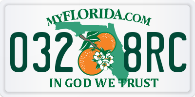 FL license plate 0328RC