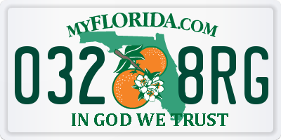 FL license plate 0328RG