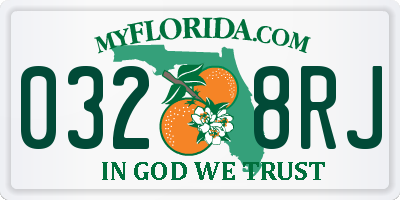 FL license plate 0328RJ