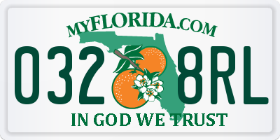 FL license plate 0328RL
