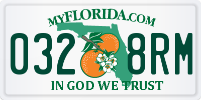 FL license plate 0328RM