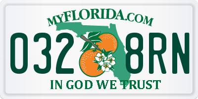 FL license plate 0328RN