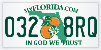 FL license plate 0328RQ