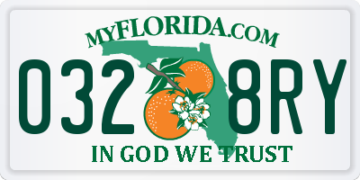 FL license plate 0328RY