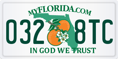 FL license plate 0328TC