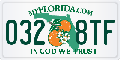 FL license plate 0328TF