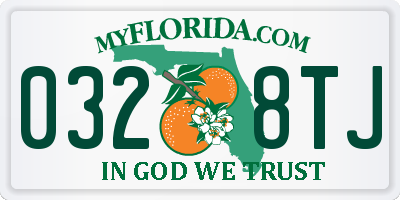 FL license plate 0328TJ
