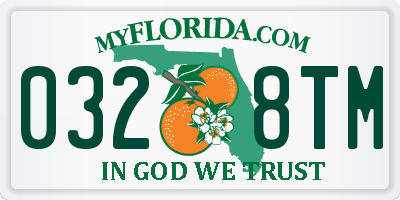 FL license plate 0328TM